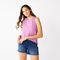 Nine West Essential Easy High-Neck Tank -Napier Elegant shop 6171805 Lavender Mauve