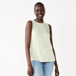 Nine West Essential Easy High-Neck Tank -Napier Elegant shop 6171805 Sage Wood Diagonal
