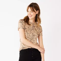 Women's Nine West Essential Crewneck Tee 14 Women's Nine West Essential Crewneck Tee -Napier Elegant shop 6172706 Cheetah