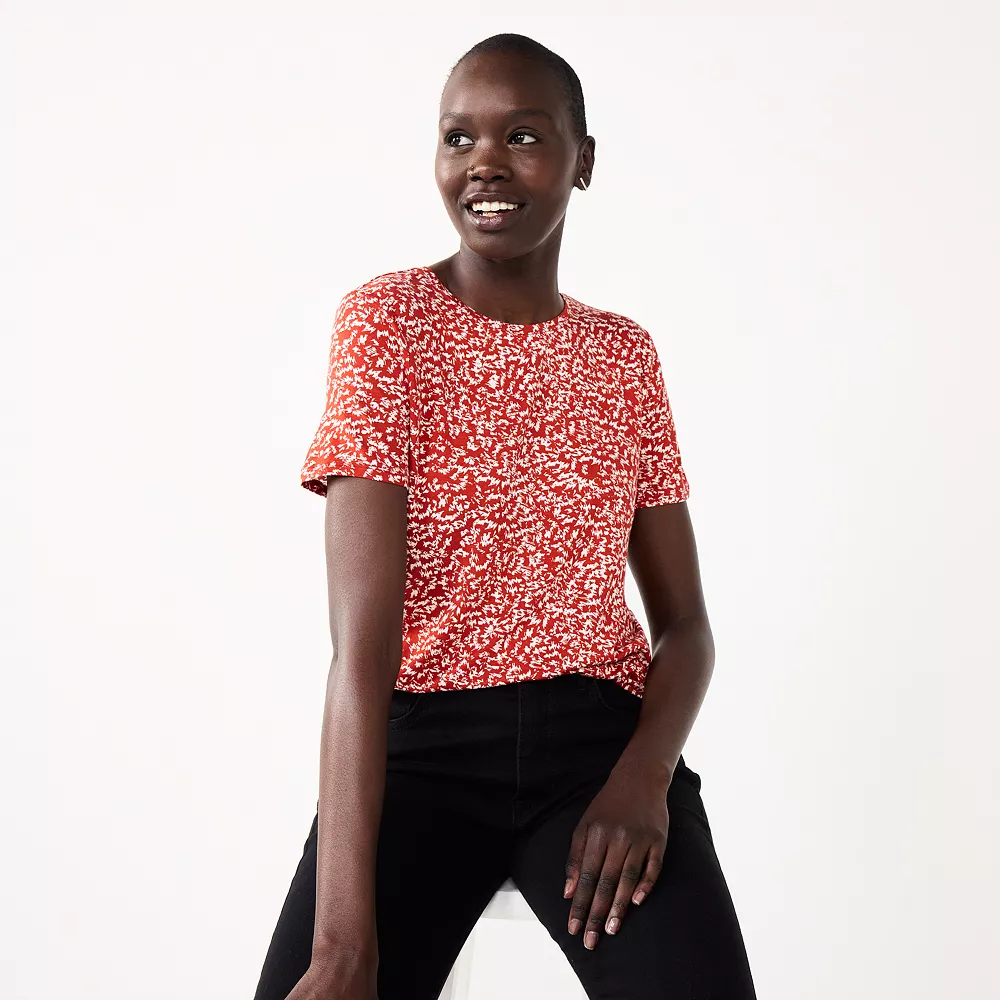 Women's Nine West Essential Crewneck Tee 6 Women's Nine West Essential Crewneck Tee - Image 6